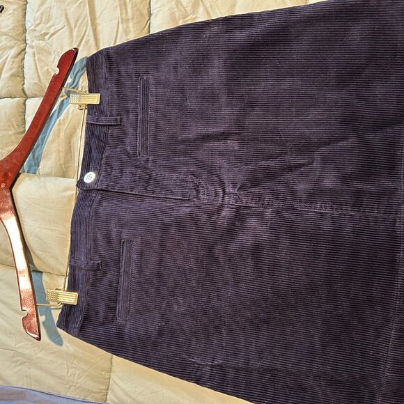 Talbots - indigo blue corduroy skirt - Picture 2 of 8